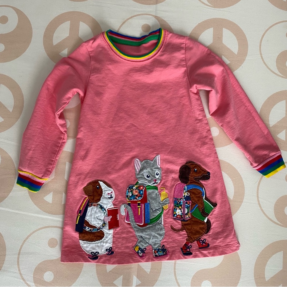 Backpacking Animals Tunic Dress